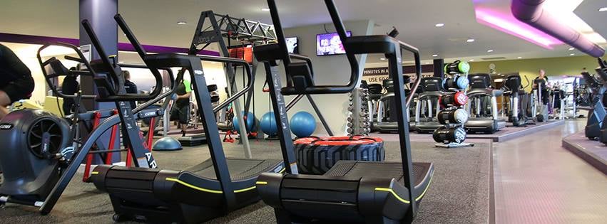Inside a leisure club