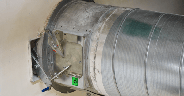 Fire damper mechanism duct