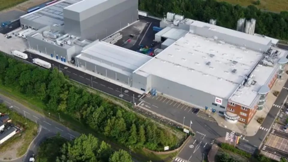 Food facility in shropshire birds eye view