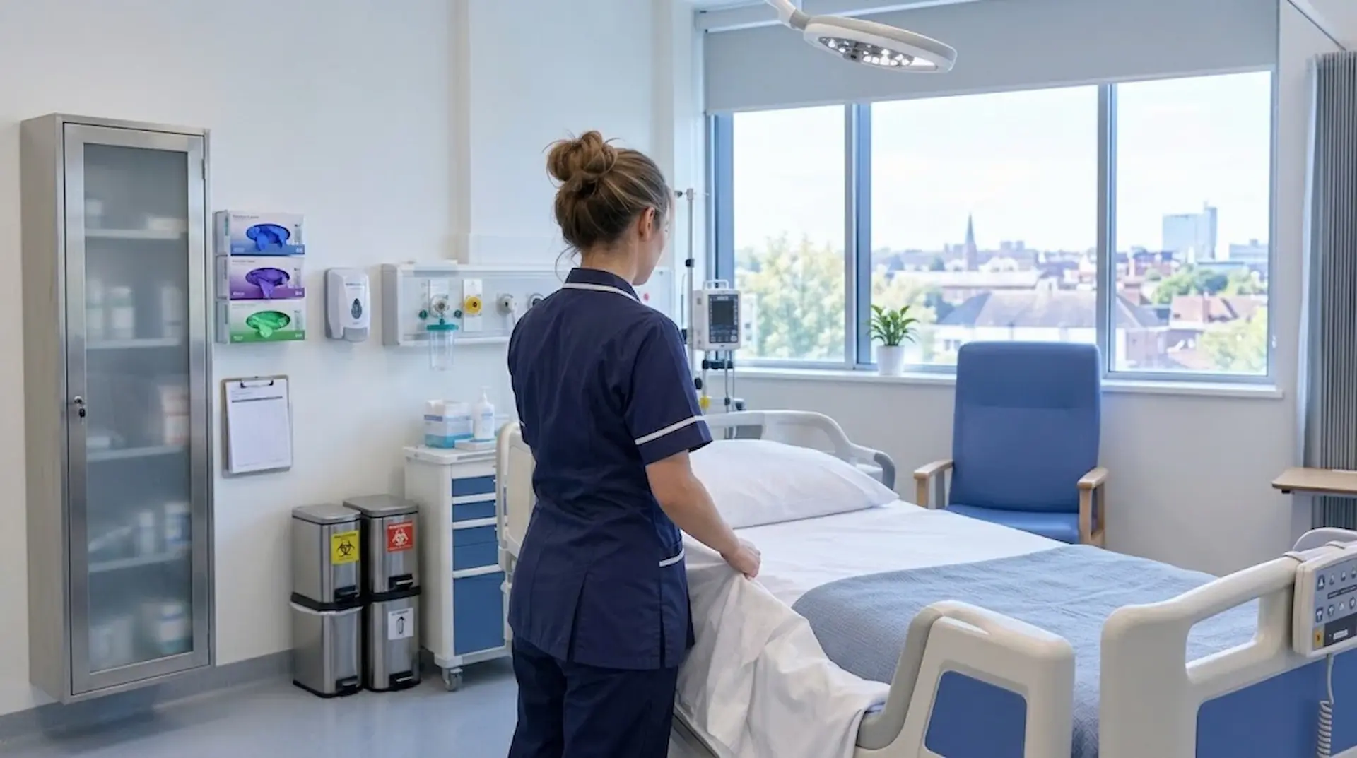 NHS hospital with entenox canisters