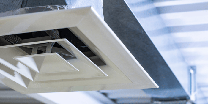 galvanised air duct system