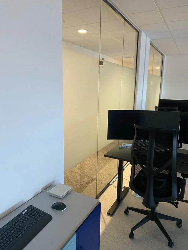 office with passive air quality testing