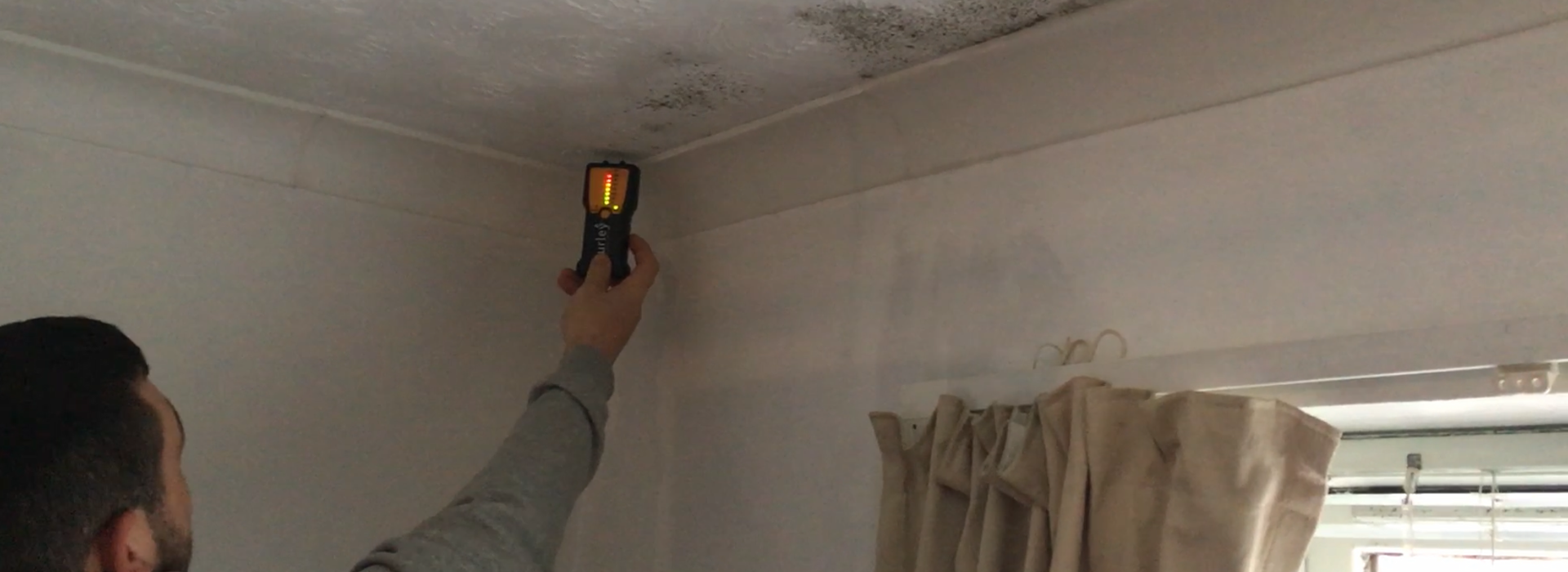 Mould testing being conducted