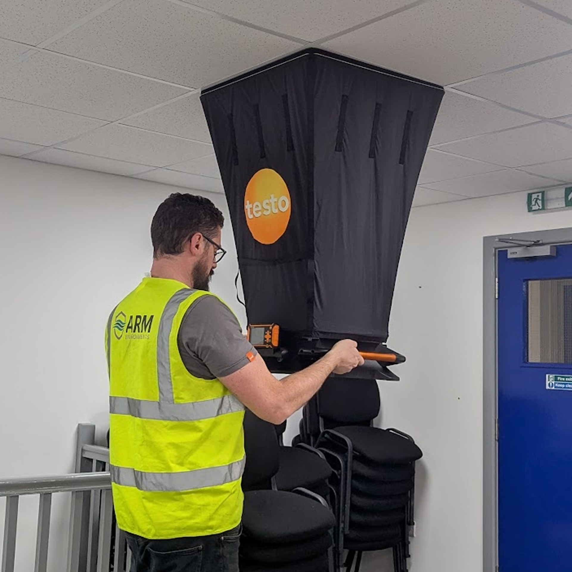 Vent flowrate testing