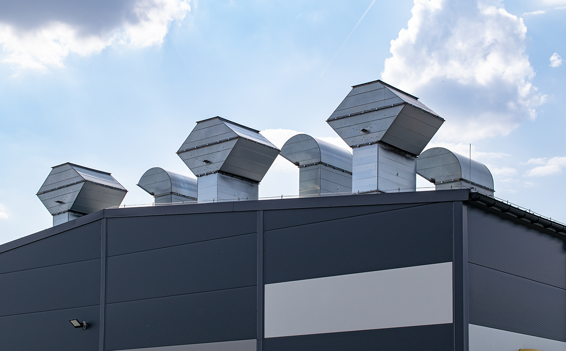 AQDV terminals on roof