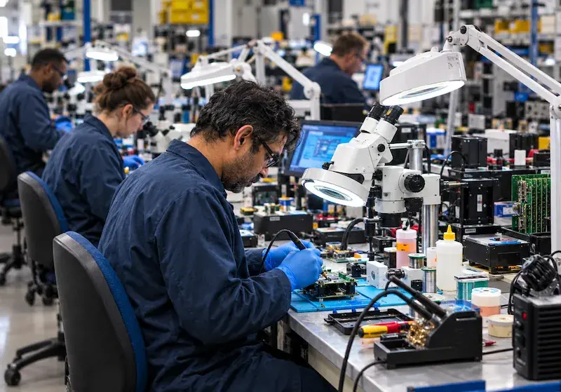 hand soldering electronics and printed circuit boards